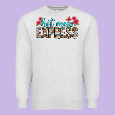 Hot Mess Express Premium Sweatshirt Designed By Texasbilliewilder