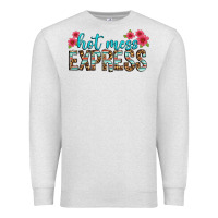 Oatmeal Heather hot mess express Premium Sweatshirt - texasbilliewilder