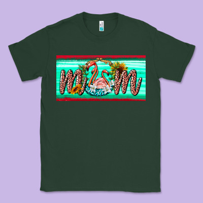 Flamingo Mom License Plate Classic Tee Designed By Barkaloodesign