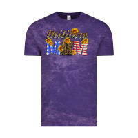 Cloud Purple military mom with soldier boots Vintage Tee - Artiststas