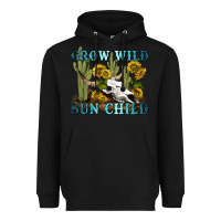 Black grow wild sun child tbw Heavyweight Hoodie - texasbilliewilder