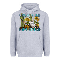 Heather Grey grow wild sun child tbw Heavyweight Hoodie - texasbilliewilder