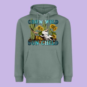 Grow Wild Sun Child Tbw Heavyweight Hoodie Designed By Texasbilliewilder