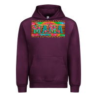 Mauve Wine mama tie dye license plate template Urban Hoodie - Artiststas