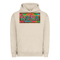 Pigment French Oak mama tie dye license plate template Urban Hoodie - Artiststas