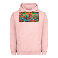 Pigment Salmon mama tie dye license plate template Urban Hoodie - Artiststas