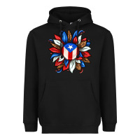 Black puerto rico sunflower Heavyweight Hoodie - texasbilliewilder