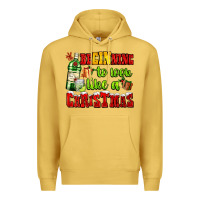 Antique Gold beginning to look like a christmas with gin and gifts Premium Hoodie - AdoDesignShop