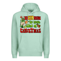 Seafoam beginning to look like a christmas with gin and gifts Premium Hoodie - AdoDesignShop