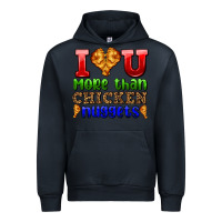 Navy i love you more than chicken nuggets Urban Hoodie - AdoDesignShop