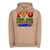 Pigment Burro i love you more than chicken nuggets Urban Hoodie - AdoDesignShop