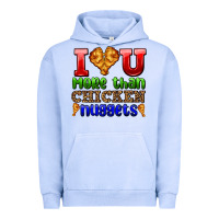 Pigment Grape Ice i love you more than chicken nuggets Urban Hoodie - AdoDesignShop