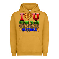 Pigment Peanut Butter i love you more than chicken nuggets Urban Hoodie - AdoDesignShop