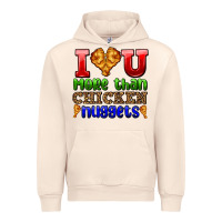 Sandshell i love you more than chicken nuggets Urban Hoodie - AdoDesignShop