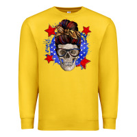 Lemon American mom skull Premium Sweatshirt - Zillion Design Studio