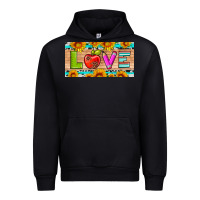 Black love and sunflower with pen and apple license plate template Urban Hoodie - Artiststas