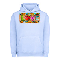 Pigment Grape Ice love and sunflower with pen and apple license plate template Urban Hoodie - Artiststas