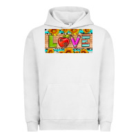 Pigment Lunar Rock love and sunflower with pen and apple license plate template Urban Hoodie - Artiststas