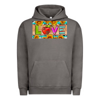 Pigment Tornado love and sunflower with pen and apple license plate template Urban Hoodie - Artiststas