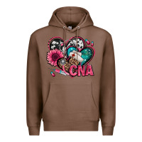 Chestnut certified nursing assistant cna hearts Premium Hoodie - Jasminsmagicworld