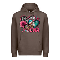 Coffee certified nursing assistant cna hearts Premium Hoodie - Jasminsmagicworld