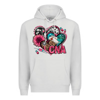 Dove Grey certified nursing assistant cna hearts Premium Hoodie - Jasminsmagicworld