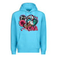 Ocean Blue certified nursing assistant cna hearts Premium Hoodie - Jasminsmagicworld