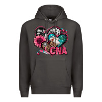 Smoke certified nursing assistant cna hearts Premium Hoodie - Jasminsmagicworld