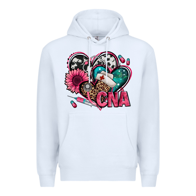 Certified Nursing Assistant Cna Hearts Premium Hoodie by Jasminsmagicworld | Teevron