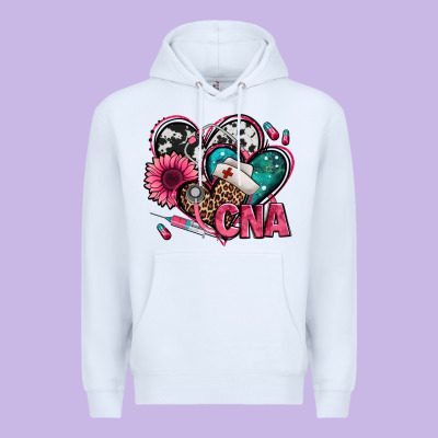 Certified Nursing Assistant Cna Hearts Premium Hoodie Designed By Jasminsmagicworld