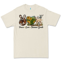 Bone Peace Love Saanen Goats Premium Tee - LillyAllenDesigns