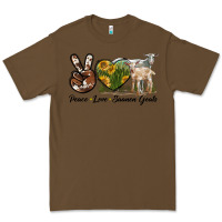 Cacao Peace Love Saanen Goats Premium Tee - LillyAllenDesigns