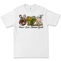 White Peace Love Saanen Goats Premium Tee - LillyAllenDesigns