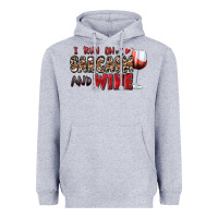 Heather Grey i run on sarcasm and wine Heavyweight Hoodie - Zillion Design Studio