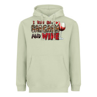 Matcha i run on sarcasm and wine Heavyweight Hoodie - Zillion Design Studio