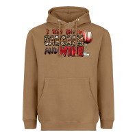 Toasted Coconut i run on sarcasm and wine Heavyweight Hoodie - Zillion Design Studio
