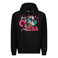 Black certified nursing assistant cna hearts Premium Hoodie - Jasminsmagicworld