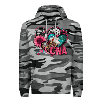 Slate Camo certified nursing assistant cna hearts Premium Hoodie - Jasminsmagicworld
