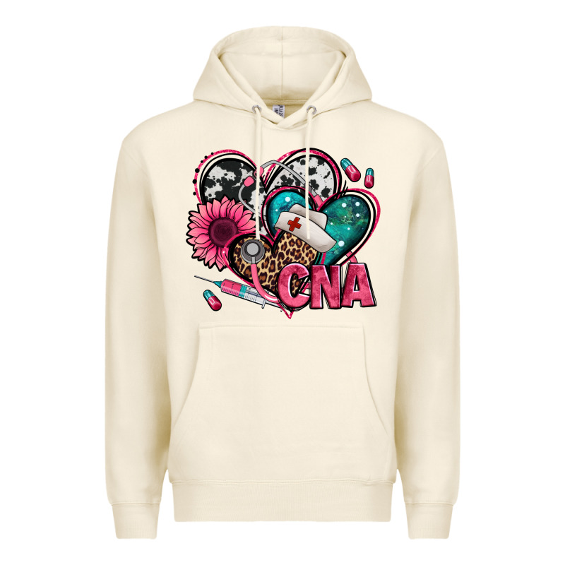 Certified Nursing Assistant Cna Hearts Premium Hoodie by Jasminsmagicworld | Teevron