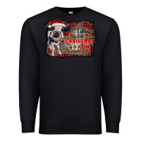Black all i want for christmas is a cow aztec Premium Sweatshirt - RanaPortraitStore