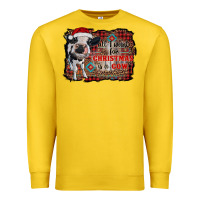 Lemon all i want for christmas is a cow aztec Premium Sweatshirt - RanaPortraitStore