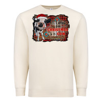 Sandshell all i want for christmas is a cow aztec Premium Sweatshirt - RanaPortraitStore
