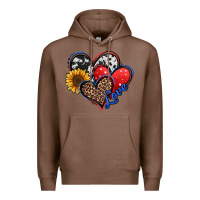 Chestnut 4th of july american hearts Premium Hoodie - Jasminsmagicworld