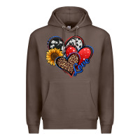 Coffee 4th of july american hearts Premium Hoodie - Jasminsmagicworld