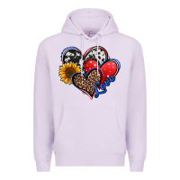 Lilac 4th of july american hearts Premium Hoodie - Jasminsmagicworld