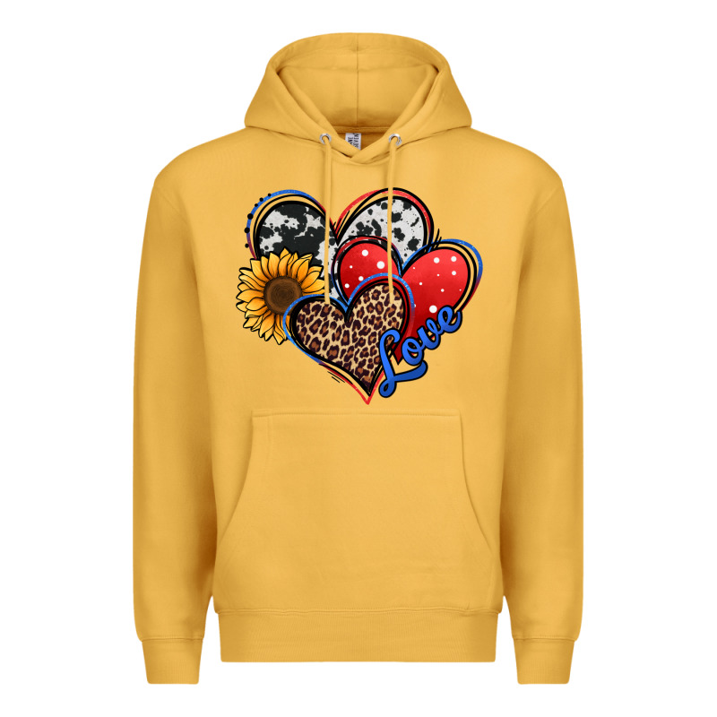 4th Of July American Hearts Premium Hoodie by Jasminsmagicworld | Teevron