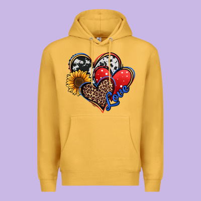 4th Of July American Hearts Premium Hoodie Designed By Jasminsmagicworld