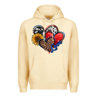 Pina Colada 4th of july american hearts Premium Hoodie - Jasminsmagicworld