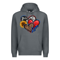 Rock 4th of july american hearts Premium Hoodie - Jasminsmagicworld
