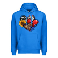 True Royal 4th of july american hearts Premium Hoodie - Jasminsmagicworld